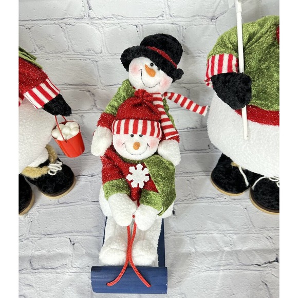 Flowers Inc Balloons 16” Tall & Fat Snowman Family Mr Mrs & Kids High Quality! - Picture 3 of 12